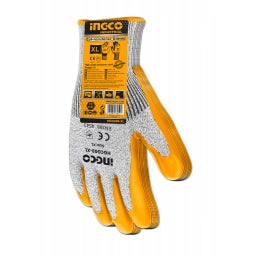 GUANTES AMARILLO RESISTENTE A CORTES HGCG08-XL INGCO TALLE XL