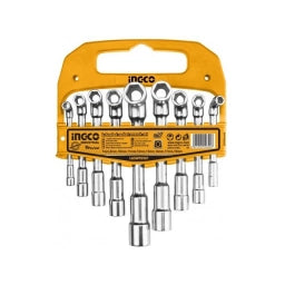 JUEGO DE LLAVE DADOS EN "L" INGCO LASWT0901 INDUSTRIAL CR-V