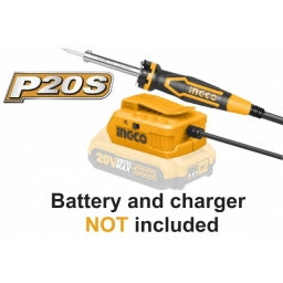 SOLDADORA DE ESTAÑO A BATERIA 20 VOLT INGCO CSILI2001 LINEA P20S