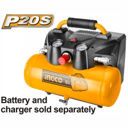 COMPRESOR 6LT A BATERIA 20V P20S INGCO CACLI2003