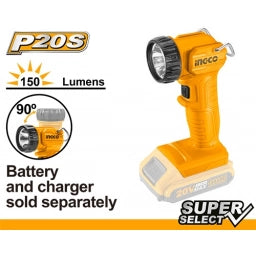 LINTERNA A BATERIA 20V P20S 1.5W 110 LUMENES CWLI2023 INGCO
