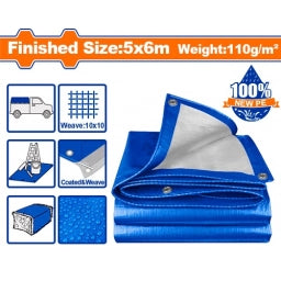 LONA 5X6 MT AZUL 110GR/M2 WADFOW WTQ1856
