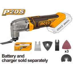 HERRAMIENTAS MULTIFUNCION 20V MULTI TOOL INGCO CMLI2022