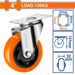 RUEDA GIRATORIA 4" WADFOW WJL2342