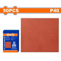 PACK X 50 LIJA PAPEL P MADERA GRANO 40 WADFOW WSM2501