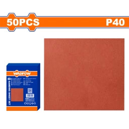 PACK X 50 LIJA PAPEL P MADERA GRANO 40 WADFOW WSM2501