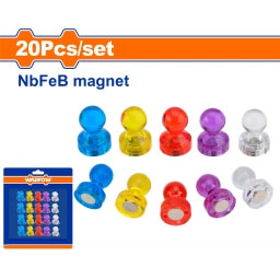 SET X 20 PIN MAGNETICOS VARIOS COLORES WADFOW WZE1K21
