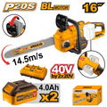 MOTOSIERRA A BATERIA 40V P20S 16" C/BAT C/CARG INGCO CGSLI401682