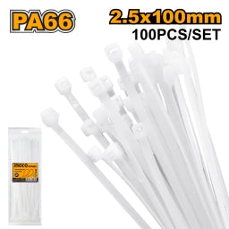COLLARIN PRECINTO BLANCO 10 CM X 2.5 INGCO HCT1001 100 U X PACK