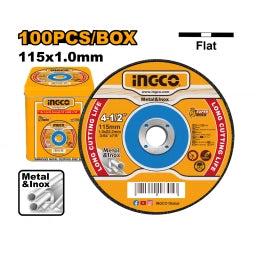 DISCO LATA X100 UNIDADES 4-1/2" X 1.0mm MCD10115100 INGCO