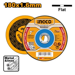 DISCO CORTE METAL 7" X 1.6MM INGCO MCD161801