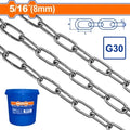 CADENA PATENTE G30 ESLABON SOLDADO 8MM 5/16" X 21MT WADFOW WTLT1B08