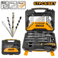 SET DE 67 ACCESORIOS MECHAS Y HERRAMIENTAS + VALIJA HKTAC010671 INGCO
