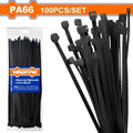 BOLSA X 100 COLLARIN NEGRO 100MM X 2.5MM WADFOW WTEB510025
