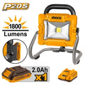 FOCO LED A BATERIA 20V P20S INGCO CON BATERIA Y CARGADOR CWLI20258