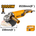 AMOLADORA ANGULAR 9" 3000W 230MM INGCO AG30008 6300RPM