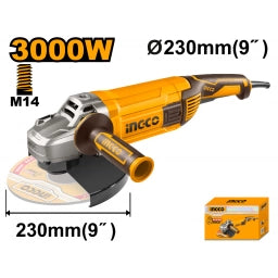 AMOLADORA ANGULAR 9" 3000W 230MM INGCO AG30008 6300RPM