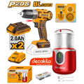 SUPER COMBO ATORNILLADOR 20V + CEPILLOS+ MOLINILLO CAFE COSLI23064