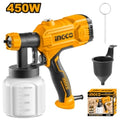 EQUIPO PISTOLA DE PINTAR ELECTRICA 450W INGCO SPG3508 TACHO PLASTICO 800ML