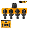 CONECTORES RIEGO 4 SALIDAS 1- 3/4 HHC1402 INGCO