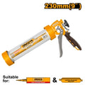 PISTOLA APLICAR SILICONA INDUSTRIAL 9" INGCO HCG0109
