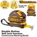 CINTA METRICA 10MT X 25MM INGCO HSMT081025