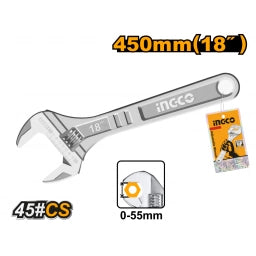 LLAVE FRANCESA AJUSTABLE 18" HADW131182 INGCO