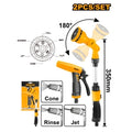 KIT RIEGO EXTENSIBLE 180°+ PUNTERO HWSK0201 INGCO