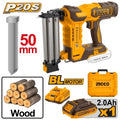 CLAVADORA A BATERIA 50MM 20V P20S BRUSHLESS PARA MADERA EN VALIJA C/ BAT CBNLI5008 INGCO