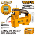 COMPRESOR DE AIRE A BATERIA 160PSI 11BAR 20V P20S S/BAT CACLI2012 INGCO
