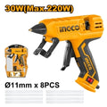 PISTOLA INDUSTRIAL SILICONA CALIENTE 30W 220W 20/30G/MIN GG308