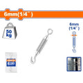 TENSOR DE CABLE GANCHO-ANILLO 1/4" 50KG WTHE1306 WADFOW