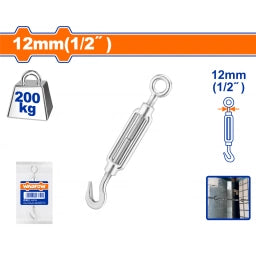 TENSOR DE CABLE GANCHO-ANILLO 1/2" 200KG WTHE1312 WADFOW