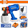 PISTOLA DE PINTAR A BATERIA 20V P20S 650ML/MIN CON BAT CON CARG WADFOW WSU30662