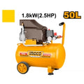 COMPRESOR DE AIRE 50L 2.5HP 220-240V 96DB INGCO AC255016