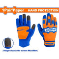 GUANTES MECANICO MICROFIBRA Y PVC XL WADFOW WMG1E03