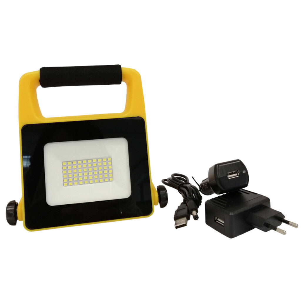 Proyector LED recargable 10W luz fría exterior - IX1584