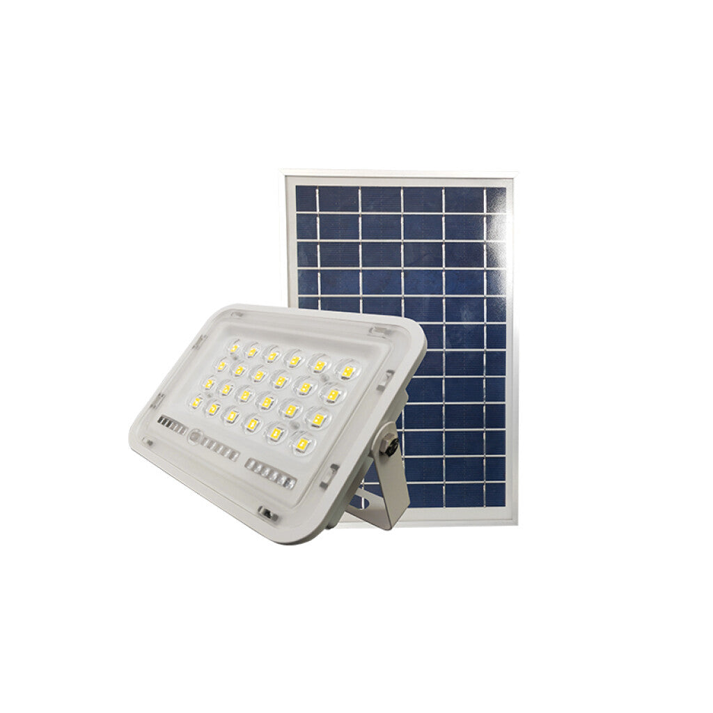 Proyector LED solar 50W cálida 1200Lm IP65 +sensor - IX3066