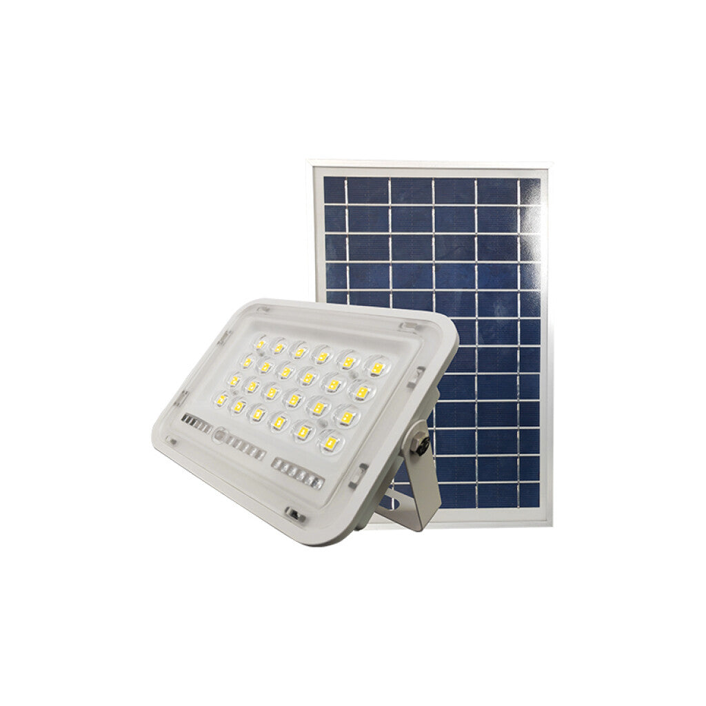Proyector LED solar 50W cálida 600Lm IP65 +control - IX3064