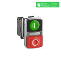 Puls. lum. doble 1NA + 1NC ø22mm IP66 230Vac - TL5301