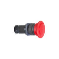 Pulsador hongo rojo c/ retención 1NA+1NC ø40mm - TL5092