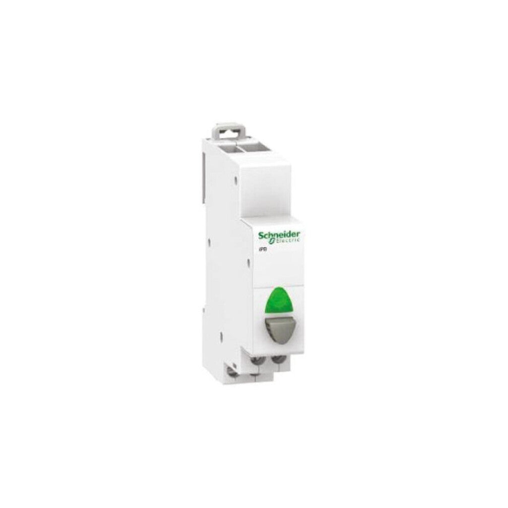 Pulsador mod. 1NA c/piloto verde p/riel DIN 230V - MG2087