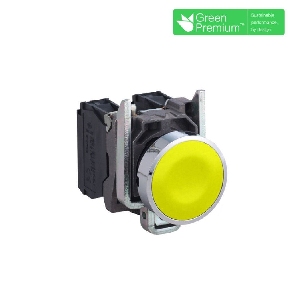 Pulsador rasante amarillo 1NA ø22mm IP67 - TL5314