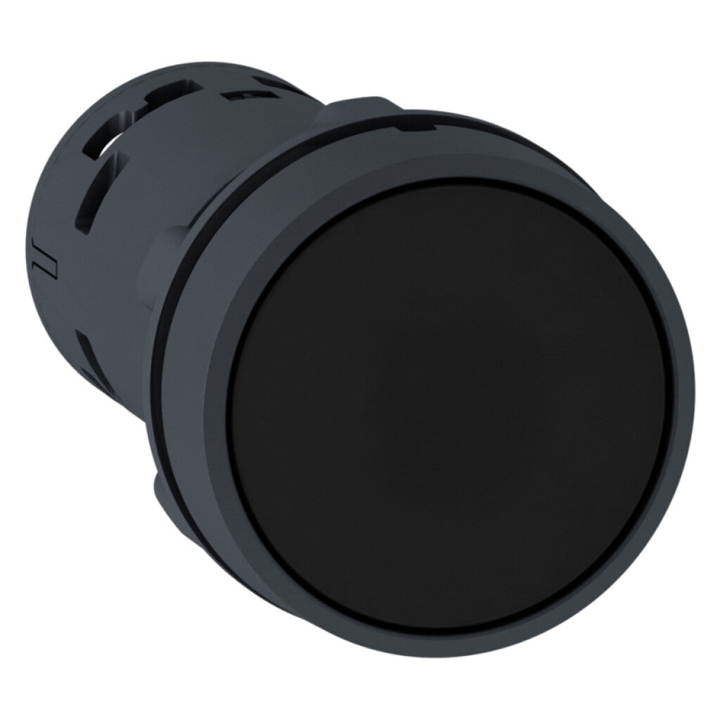 Pulsador rasante negro 1NA + 1NC ø22mm IP65 - TL5068