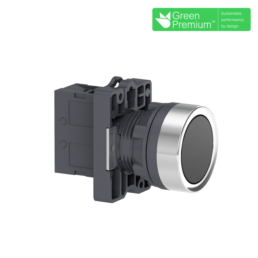 Pulsador rasante negro 1NA ø22mm IP65 Easy - TL5004