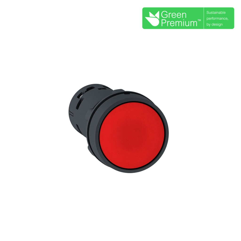 Pulsador rasante rojo 1NC ø22mm IP65 - TL5066