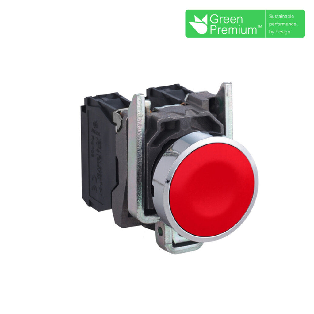 Pulsador rasante rojo 1NC ø22mm IP67 - TL5312