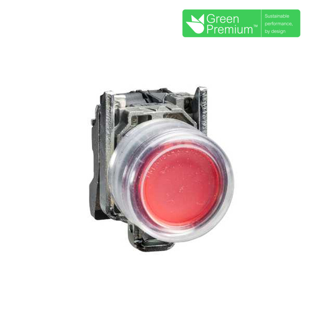 Pulsador saliente c/capuchón rojo 1NC ø22mm IP67 - TL5322