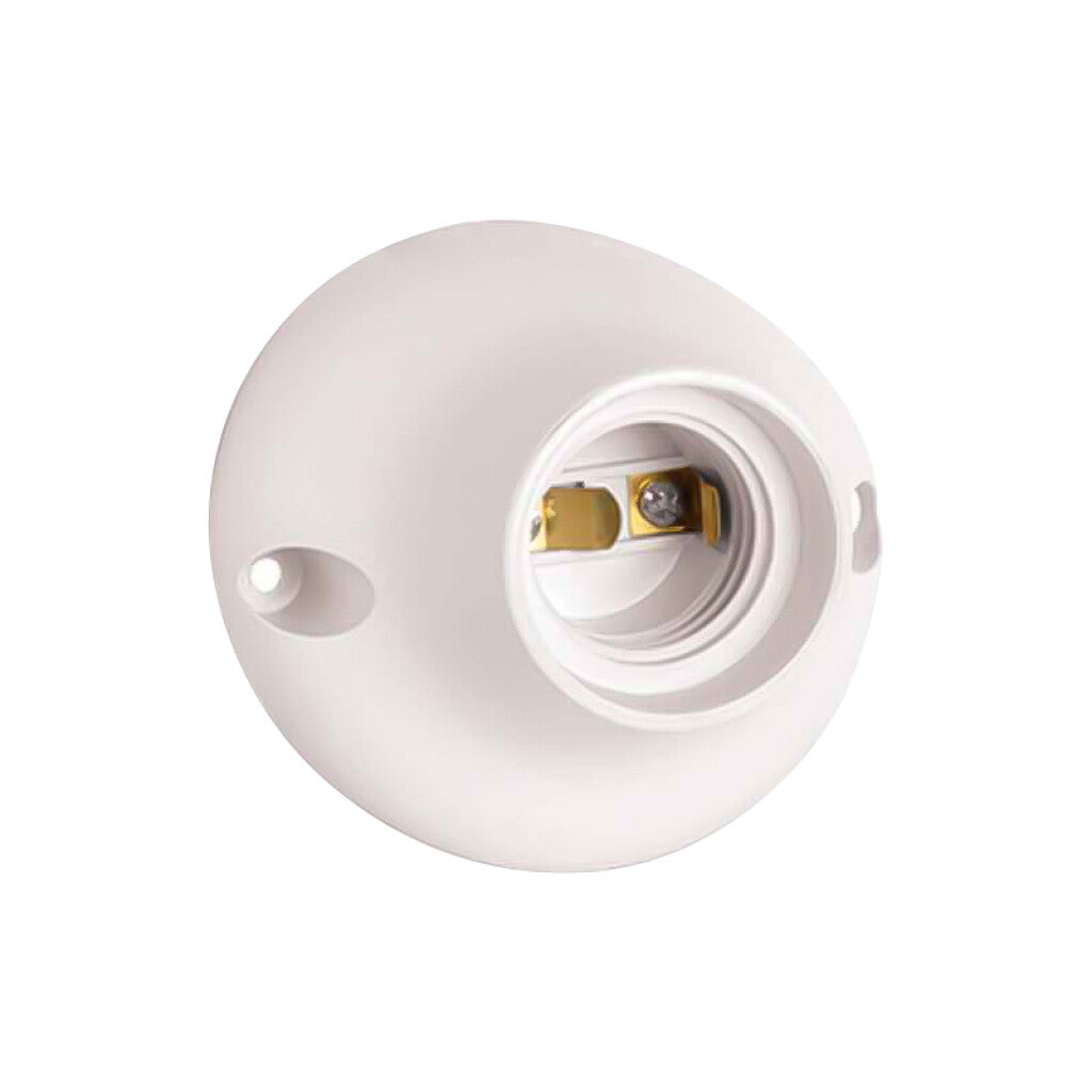 Receptáculo curvo E27 blanco - C76416