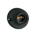 Receptáculo curvo E27 negro - C76414